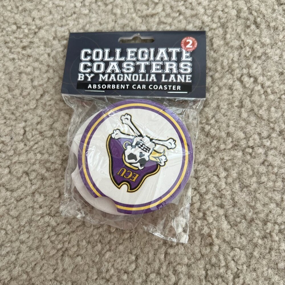 East Carolina University Car Coasters